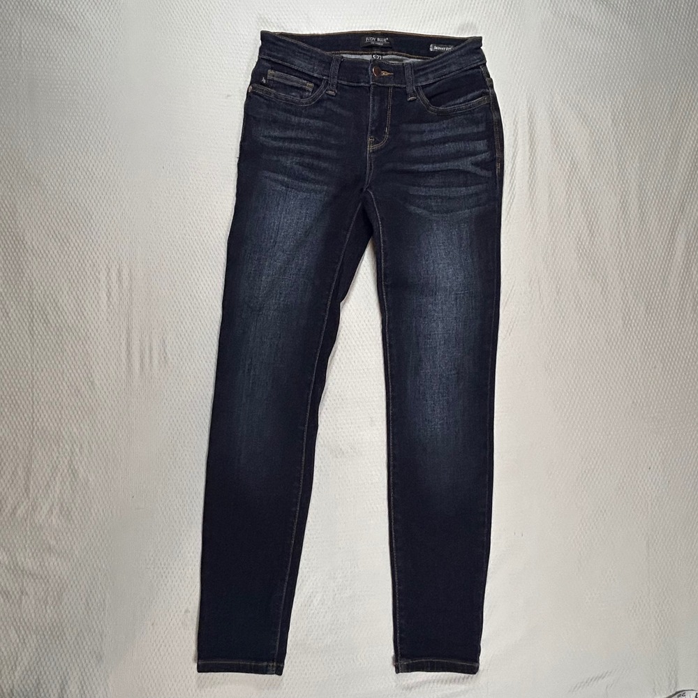 Judy Blue Skinny Fit Dark Wash Denim Jeans JB82110DK Womens Size 5/27 - Picture 2 of 11